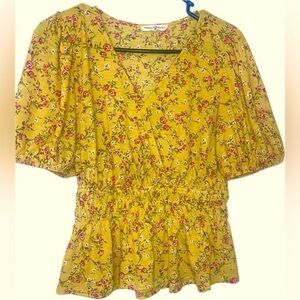Yellow Floral Top